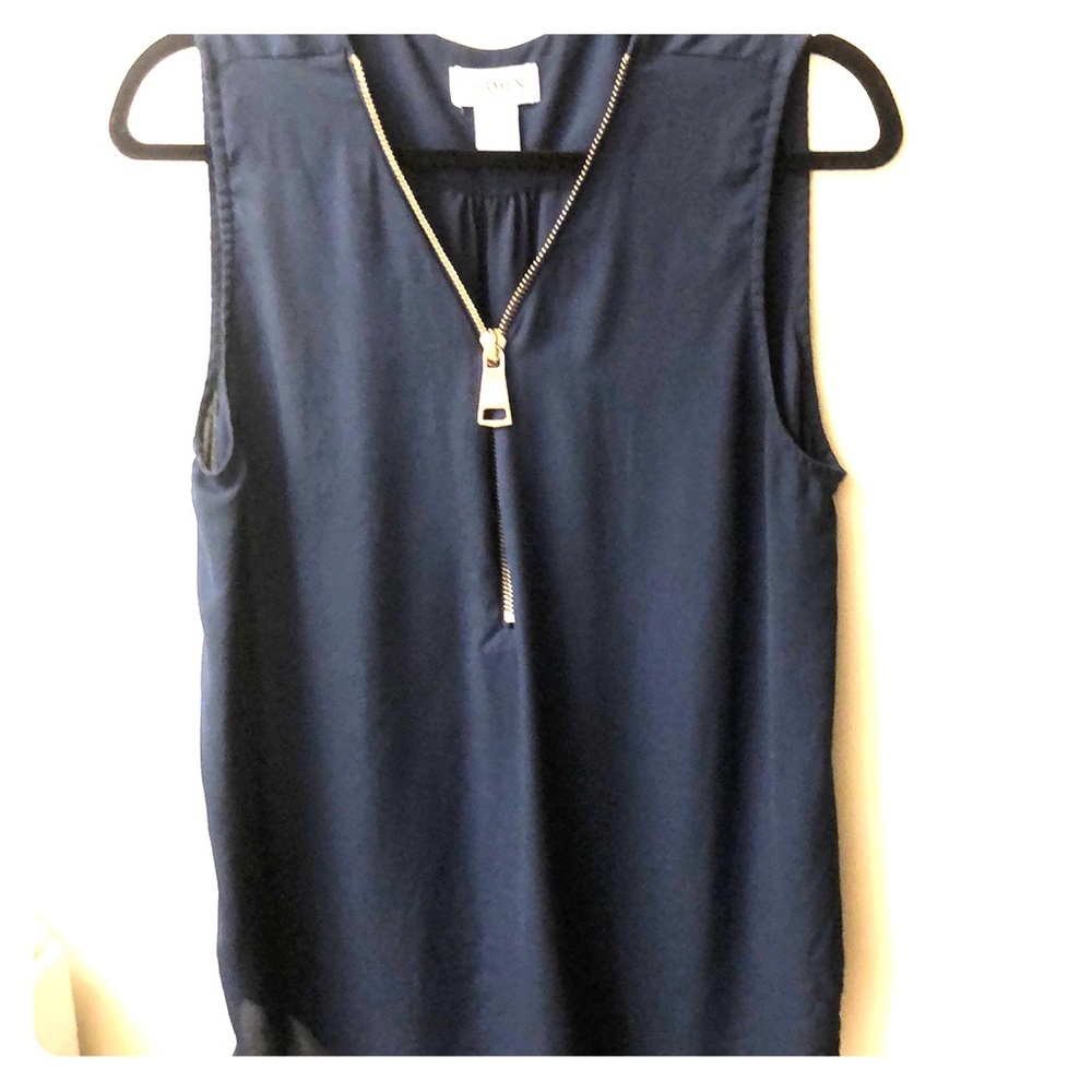 CARMEN XLNavy Blue top gold zipper lfinal price❗️